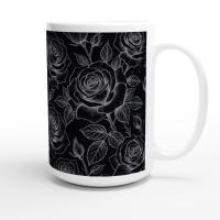 Roses - Floral Cups -  Large and Small Ceramic Mugs
