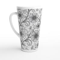 Latte 17oz Ceramic Mug - Coffee or Tea Cup, Extra Tall