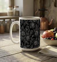 Roses - Floral Cups -  Large and Small Ceramic Mugs