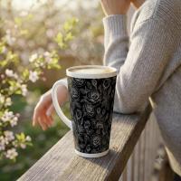 Latte 17oz Ceramic Mug - Coffee or Tea Cup, Extra Tall