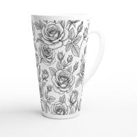 Latte 17oz Ceramic Mug - Coffee or Tea Cup, Extra Tall