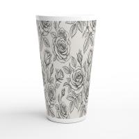 Latte 17oz Ceramic Mug - Coffee or Tea Cup, Extra Tall