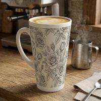 Latte 17oz Ceramic Mug - Coffee or Tea Cup, Extra Tall