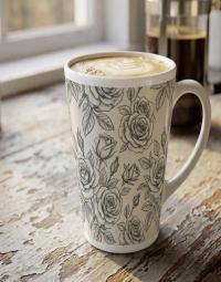 Latte 17oz Ceramic Mug - Coffee or Tea Cup, Extra Tall