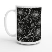 Floral Cups -  Large and Small Ceramic Mugs