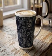 Latte 17oz Ceramic Mug - Coffee or Tea Cup, Extra Tall