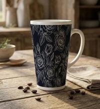 Latte 17oz Ceramic Mug - Coffee or Tea Cup, Extra Tall