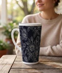 Latte 17oz Ceramic Mug - Coffee or Tea Cup, Extra Tall