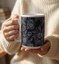 Roses - Floral Cups -  Large and Small Ceramic Mugs