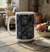 Roses - Floral Cups -  Large and Small Ceramic Mugs