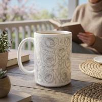 Roses - Floral Cups -  Large and Small Ceramic Mugs