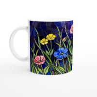 Floral Cups -  Large and Small Ceramic Mugs