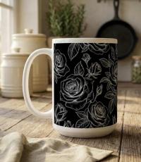 Roses - Floral Cups -  Large and Small Ceramic Mugs