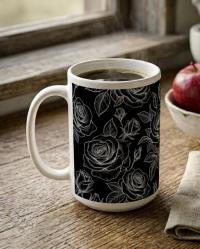 Roses - Floral Cups -  Large and Small Ceramic Mugs