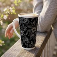 Latte 17oz Ceramic Mug - Coffee or Tea Cup, Extra Tall