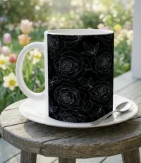 Floral Cups -  Large and Small Ceramic Mugs