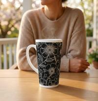 Latte 17oz Ceramic Mug - Coffee or Tea Cup, Extra Tall