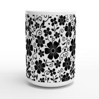 Floral Cups -  Large and Small Ceramic Mugs