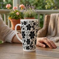Latte 17oz Ceramic Mug - Coffee or Tea Cup, Extra Tall