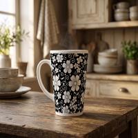 Latte 17oz Ceramic Mug - Coffee or Tea Cup, Extra Tall
