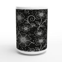 Floral Cups -  Large and Small Ceramic Mugs