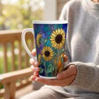 Latte 17oz Ceramic Mug - Coffee or Tea Cup, Extra Tall