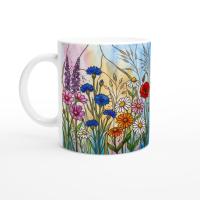 Floral Cups -  Large and Small Ceramic Mugs