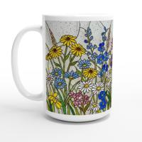 Floral Cups -  Large and Small Ceramic Mugs