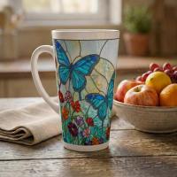 Latte 17oz Ceramic Mug - Coffee or Tea Cup, Extra Tall