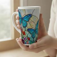Latte 17oz Ceramic Mug - Coffee or Tea Cup, Extra Tall