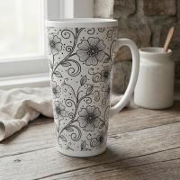 Latte 17oz Ceramic Mug - Coffee or Tea Cup, Extra Tall
