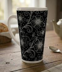 Latte 17oz Ceramic Mug - Coffee or Tea Cup, Extra Tall