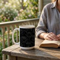 Roses - Floral Cups -  Large and Small Ceramic Mugs