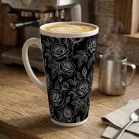 Latte 17oz Ceramic Mug - Coffee or Tea Cup, Extra Tall