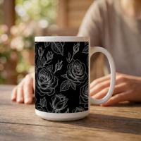 Roses - Floral Cups -  Large and Small Ceramic Mugs
