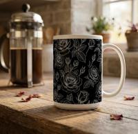 Roses - Floral Cups -  Large and Small Ceramic Mugs