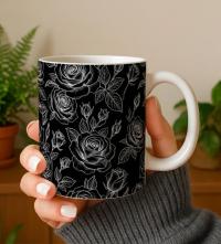Roses - Floral Cups -  Large and Small Ceramic Mugs