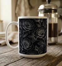 Roses - Floral Cups -  Large and Small Ceramic Mugs