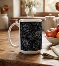 Roses - Floral Cups -  Large and Small Ceramic Mugs