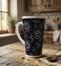 Latte 17oz Ceramic Mug - Coffee or Tea Cup, Extra Tall