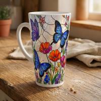 Latte 17oz Ceramic Mug - Coffee or Tea Cup, Extra Tall