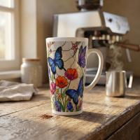 Latte 17oz Ceramic Mug - Coffee or Tea Cup, Extra Tall