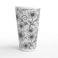 Latte 17oz Ceramic Mug - Coffee or Tea Cup, Extra Tall