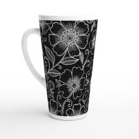 Latte 17oz Ceramic Mug - Coffee or Tea Cup, Extra Tall