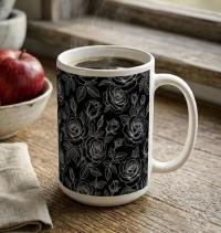 Roses - Floral Cups -  Large and Small Ceramic Mugs