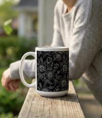Roses - Floral Cups -  Large and Small Ceramic Mugs