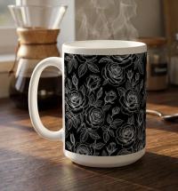 Roses - Floral Cups -  Large and Small Ceramic Mugs