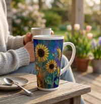 Latte 17oz Ceramic Mug - Coffee or Tea Cup, Extra Tall