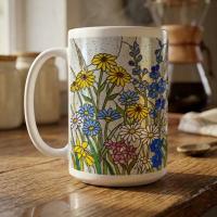 Floral Cups -  Large and Small Ceramic Mugs