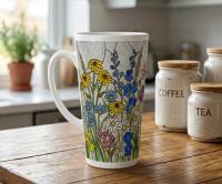 Latte 17oz Ceramic Mug - Coffee or Tea Cup, Extra Tall